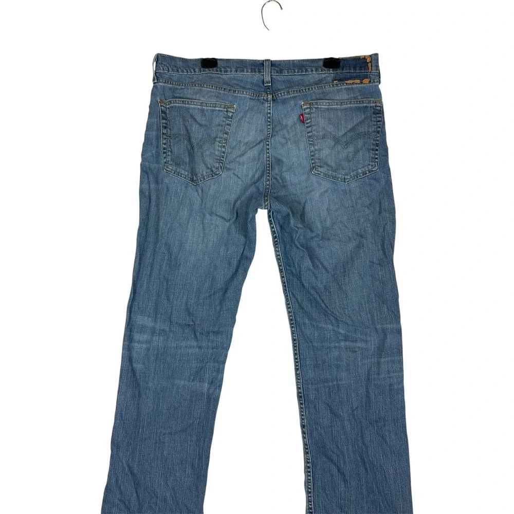Levi's‎ 514 Jeans Mens 36x30 Blue Medium Wash Straight Stretch WaterLess Denim